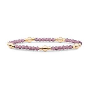 Sparkling Jewels Aubergine Quartz Bold Mix Armband BLK01G-G59