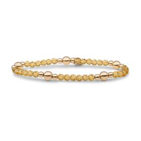 Sparkling Jewels Light Citrine Quartz Bold Mix Armband BLK01G-G65