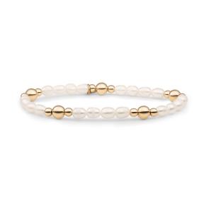 Sparkling Jewels Pearl Bold Mix Armband BLK01G-P01
