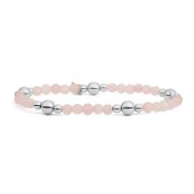 Sparkling Jewels Rose Quartz Bold Mix Armband BLK01S-G13