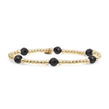 Sparkling Jewels Onyx Reverse Bold Mix Armband BLK03G-G07