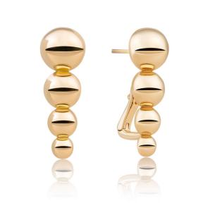Sparkling Jewels Oorstekers Bubble Geel verguld EAG34