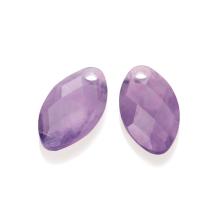Sparkling Jewels Eardrops Amethyst Ear Leaf EAGEM05-FCLF-S