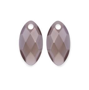 Sparkling Jewels Eardrops Smoky Quartz Ear Leaf EAGEM23-FCLF-S