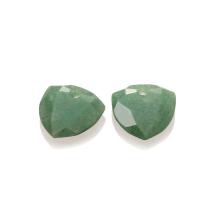 Sparkling Jewels Eardrops Green Aventurine Trillion EAGEM29-TRI