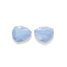 Sparkling Jewels Eardrops Blue Lace Agate Trillion EAGEM47-TRI
