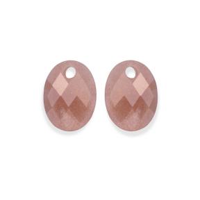 Sparkling Jewels Eardrops Sunstone?Medium Oval EAGEM58-MO