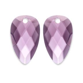 Sparkling Jewels Eardrops Aubergine Quartz Blossom EAGEM59-BS
