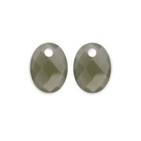 Sparkling Jewels Eardrops Lime Jade Medium Oval EAGEM64-MO
