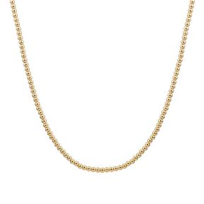 sparkling jewels Essential Beaded Necklace NLK-G-3MM
