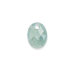 sparkling jewels Medium Oval editions Rich Green Amazonite hanger pengem57-MO