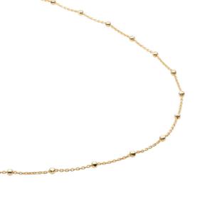Sparkling Jewels Ketting Faceted Ball Chain 70 cm Verguld SN-SBG-070