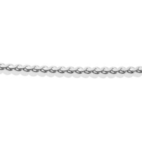 sparkling jewels ketting Serpentine chain silver SN-SPS-042