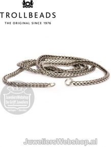 Trollbeads TAGNE-00007 Zilveren Vossenstaart collier 60cm