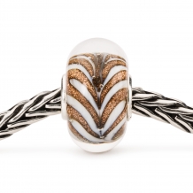 Trollbeads Gouden Fontein glas kraal TGLBE-20284