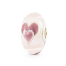 Trollbeads Valentijnsharten glas kraal TGLBE-20315
