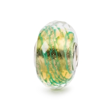 Trollbeads Sierlijk Groen glas kraal TGLBE-30072