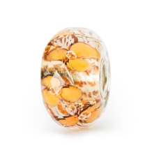 Trollbeads Oranje Bloesem glas kraal TGLBE-30078