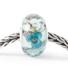 Trollbeads Schoonheid in blauw glas kraal TGLBE-30088