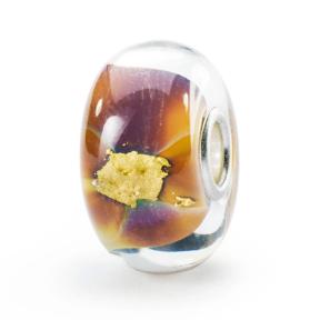 Trollbeads Gold Rush glas kraal TGLBE-30114