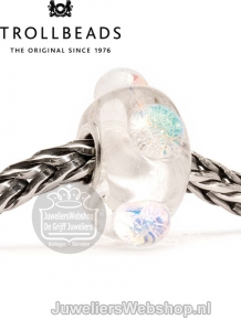Trollbeads Groenlands landijs glas kraal TGLBE-20049
