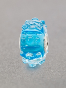 Trollbeads Turquoise Bries glas kraal TGLBE-20114