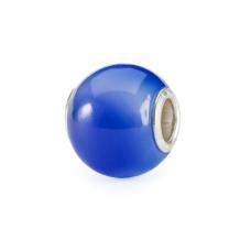 Trollbeads kraal TSTBE-00038 Ronde Blauwe Agaat
