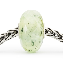 trollbeads kraal Prehniet met Getourmalineerde kwarts TSTBE-20041