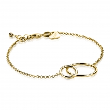 zinzi zia1278g goudkleurige armband met open rondjes