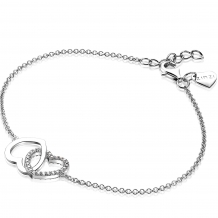 Zinzi ZIA1736 Zilveren armband met hartjes
