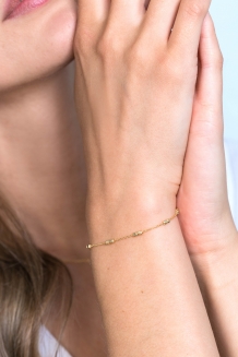 Zinzi armband met blokjes ZIA2218G