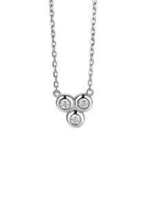 zinzi fantasie collier met zirkonia hanger zic1442