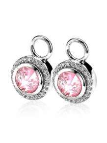 Zinzi Creoolhanger ZICH1244R Zirkonia Roze