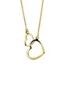 zinzi gold zgc 114 gouden ketting met hartjes