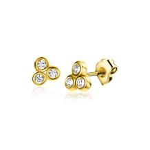 ZGO412 zinzi gold oorbellen 14karaat goud
