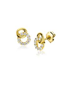ZGO471 zinzi gold oorbellen 14karaat goud