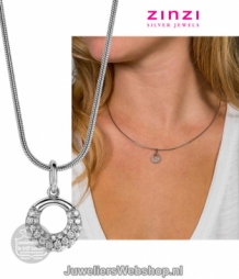 zinzi hanger rond met zirconia zih1757