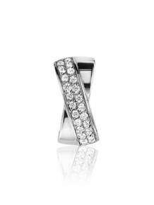 Zinzi Hanger ZIH804 Zilver Zirconia