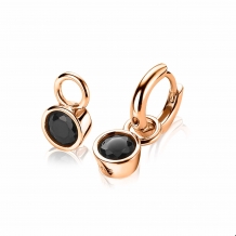zinzi zich1486n creoolhangers zwart zirconia