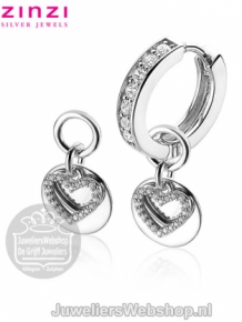 Zinzi ZICH1767 Creoolhangers Zirconia hart