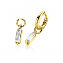 zinzi ZICH2056Y creoolhangers wit