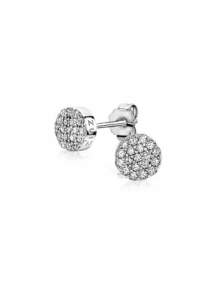 zinzi oorknop rondje zio1376Z zilver met zirkonia