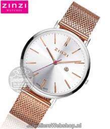 zinzi horloge ziw412MR retro rose-zilver