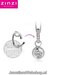 ZINZI Cliphanger zilver met zirkonia