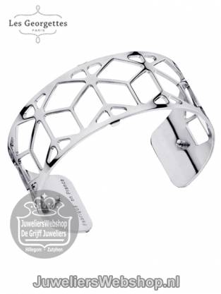 les georgettes armband Resille 25mm Zilver