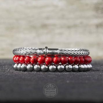 Rebel & Rose Armband RR-6DV01-S-S Silver Shine 16,5cm