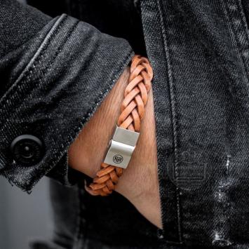rebel & rose Full Metal Braided armband RR-M0030-S-L