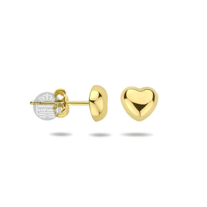 Gouden Oorknoppen hart 4016370 - Afbeelding 3