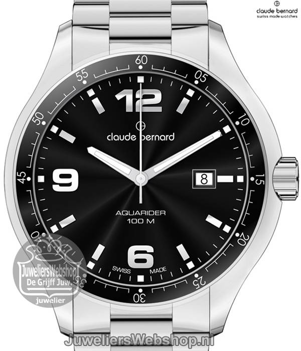Claude Bernard horloge 70165-3-NIN heren Aquarider - Afbeelding 2