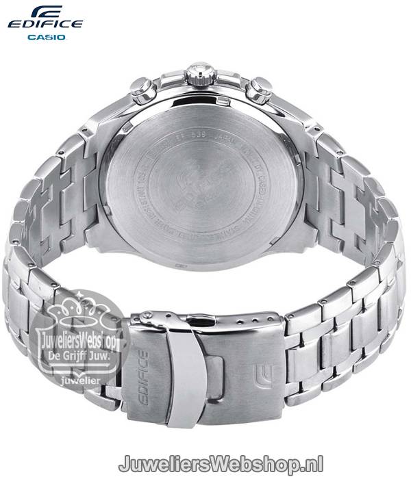 Casio EF-539D-1AVEF Edifice Chrono Staal - Afbeelding 3